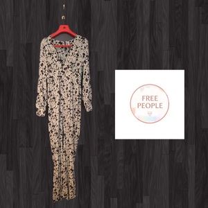 Free People Floral Jumpsuit Size 4